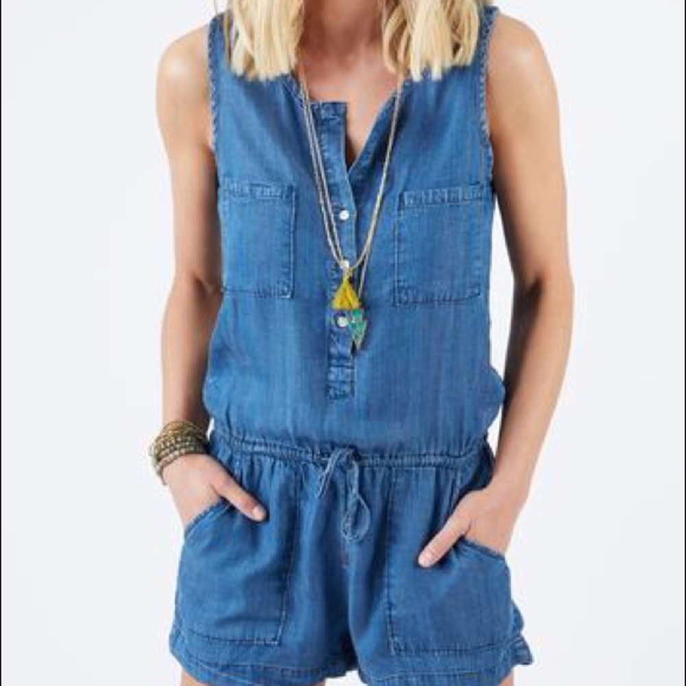 Love Stitch Drawstring Romper - image 1